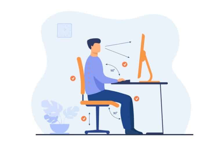 Espacio de trabajo ergonómico